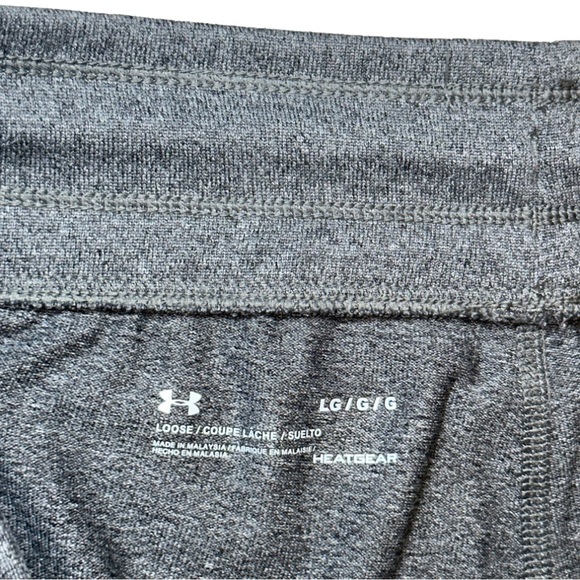 UNDER ARMOUR HeatGear Tech Capri 2.0 Loose Sweatpants size Large Dark Gray✨ - Picture 8 of 13